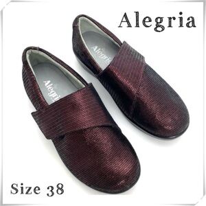 ALEGRIA Lauryn LAU-869W Walking Clogs Shoes in Metallic Wine Burgundy Size 8
